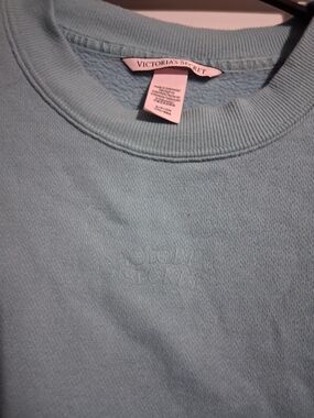 Victoria's Secret Light Blue Crewneck Sweatshirt